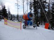 Krachtig sneeuwkanon in het Szczyrk Mountain Resort