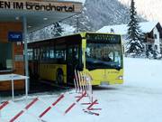 Skibussen in het Brandnertal