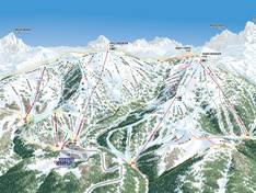 Pistekaart Grand Targhee