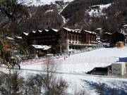 Oefenhelling met transportband in Zinal