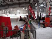 Beginnersgebied met transportband