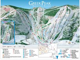 Pistekaart Greek Peak