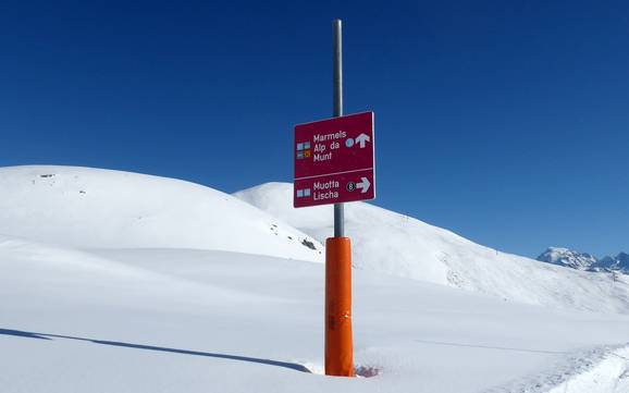 Val Müstair (Münstertal): oriëntatie in skigebieden – Oriëntatie Minschuns – Val Müstair-Tschierv