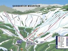 Pistekaart Sasquatch Mountain – Hemlock Valley