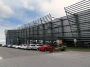 Uitzicht op de skihal