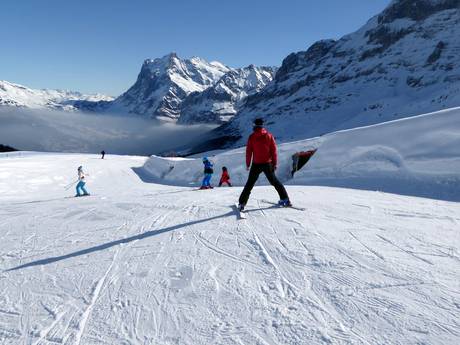 Skigebieden voor beginners in de Jungfrau-regio – Beginners Kleine Scheidegg/Männlichen – Grindelwald/Wengen
