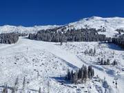 Afdaling naar de Zillertal Shuttle in Hochfügen
