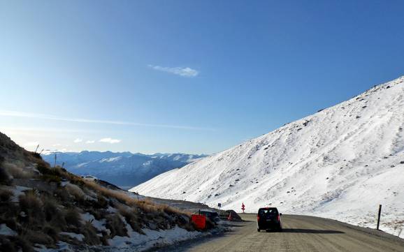 The Remarkables: bereikbaarheid van en parkeermogelijkheden bij de skigebieden – Bereikbaarheid, parkeren The Remarkables