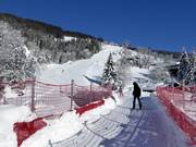 Zuidafdaling met skibrug (sinds 2018)