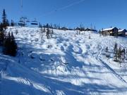 Buckelpiste in het skigebied Kvitfjell