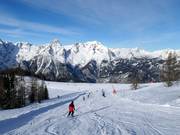 Pistes met uitzicht op het Tote Gebirge