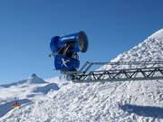 Moderne sneeuwinstallatie bij de Maschgenkamm