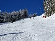 Moeilijke piste bij de Dorfbahn Gerlos