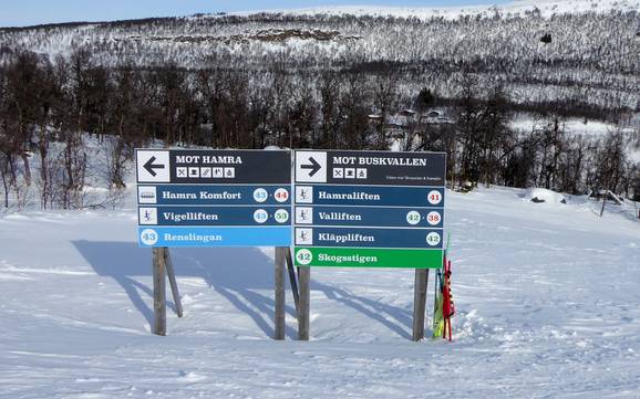 Funäsfjällen: oriëntatie in skigebieden – Oriëntatie Tänndalen