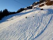 Off-pistemogelijkheden in het bovenste gedeelte van het skigebied