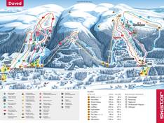 Pistekaart Duved/Tegefjäll