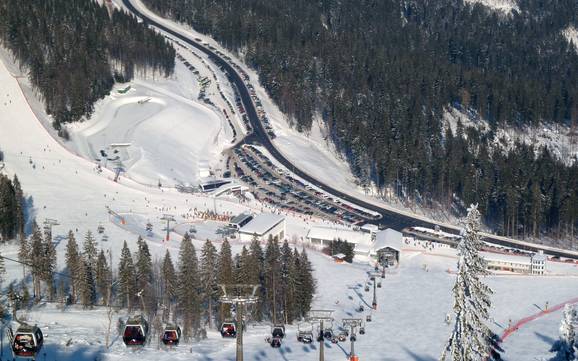 Zwieseler Winkel: bereikbaarheid van en parkeermogelijkheden bij de skigebieden – Bereikbaarheid, parkeren Arber