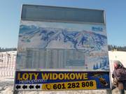 Pistekaart bij het dalstation