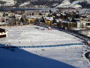 Beginnersgebied in het dal in Schüttdorf