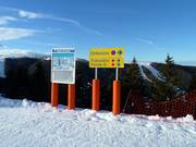 Bewegwijzering in het skigebied Folgaria-Fiorentini