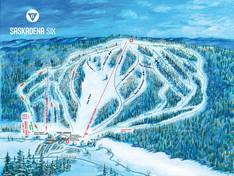 Pistekaart Saskadena Six