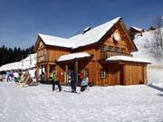 Centrale check-in van de Hagan Lodge Altaussee