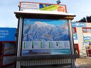 Informatiebord bij het dalstation