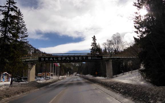 Härjedalen: bereikbaarheid van en parkeermogelijkheden bij de skigebieden – Bereikbaarheid, parkeren Vemdalsskalet