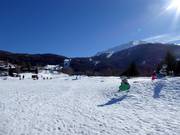 Uitzicht vanaf het Kinderparadies Bürchen hoog in het skigebied