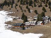 Uitzicht op de accommodaties in Kriška Planina