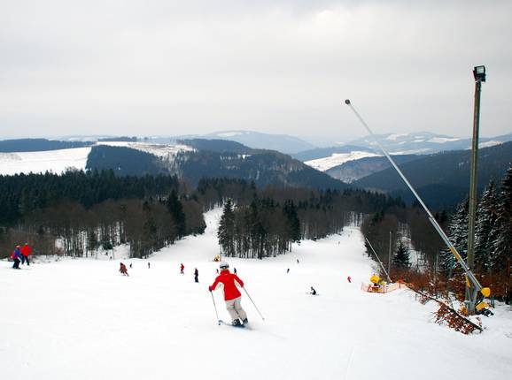 Uitzicht vanaf het bergstation