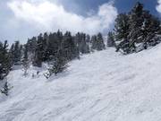 Uitdagend terrein bij de Powderhorn Cirque