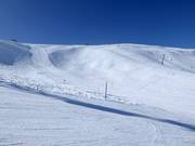 Uitzicht op de piste Gratbort