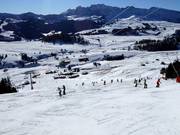 Zwarte piste bij de stoeltjeslift Mezdi