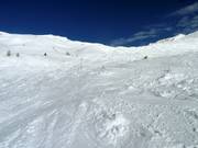 Skiroute in de Ascherhüttenkessel