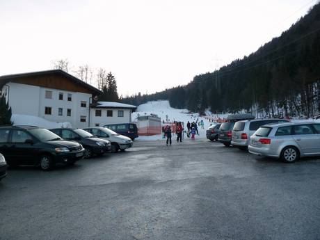 Rofangebergte: bereikbaarheid van en parkeermogelijkheden bij de skigebieden – Bereikbaarheid, parkeren Kramsach