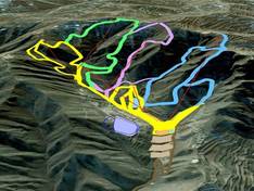 Pistekaart Phoenix Ridge
