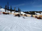 Pauze bij het open vuur