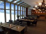 Hotel Fire & Ice Lounge met uitzicht op de pistes