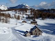 Tauplitzalm-dorp bij het skigebied