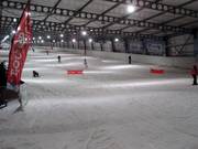 De piste bij het dalstation