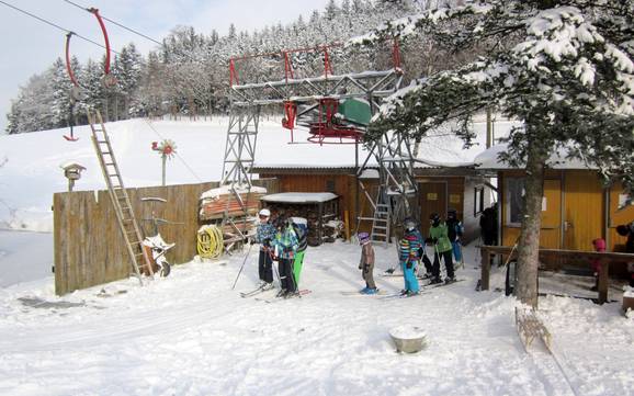 Grootste hoogteverschil in het bestuursdistrict Rottal-Inn – skigebied Schlossberglift – Wurmannsquick