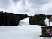 Piste bij de dubbele stoeltjeslift