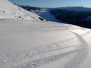 Vers vers geprepareerde piste