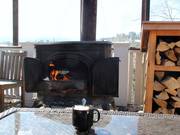 Een warme chocolademelk in Lake Placid aan het Mirror Lake