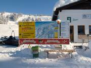 Informatiebord bij het bergstation