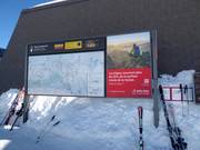 Voorbeeldig informatiebord Sorebois in Zinal