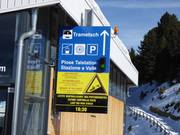 Bebording van de dalafdaling