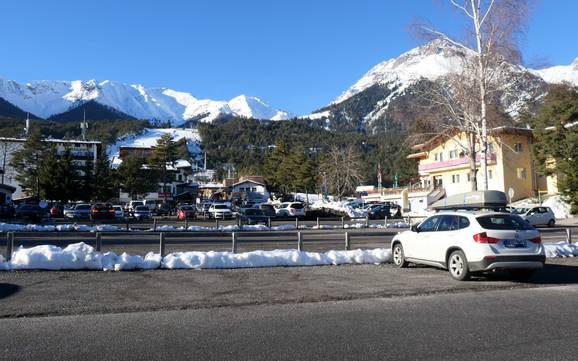 Imst: bereikbaarheid van en parkeermogelijkheden bij de skigebieden – Bereikbaarheid, parkeren Hoch-Imst – Imst