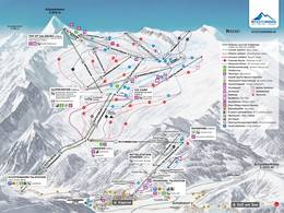Pistekaart Kitzsteinhorn/Maiskogel – Kaprun